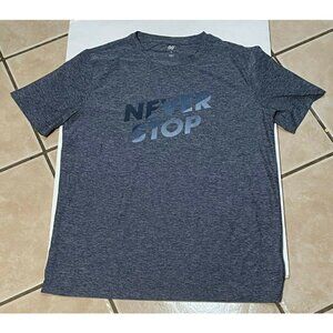 Dip Never Stop shirt mens small short sleeve blue
